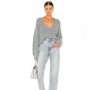 Weekend Stories Clare Pullover in Turquoise Size Medium